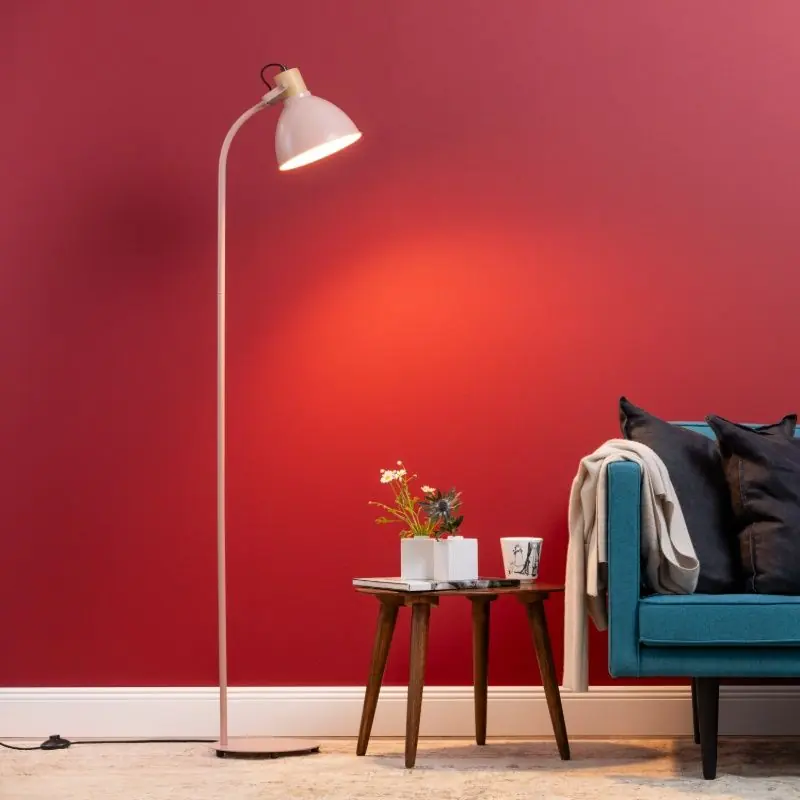 Landhaus Stehlampe Rosa, Thalina, mit Schalter Beliebt