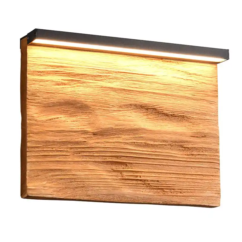 Garantierte Lieferung Holz Wandleuchte Design, Tanneke, 7,5W, 3000K LED, 3-stufig dimmbar