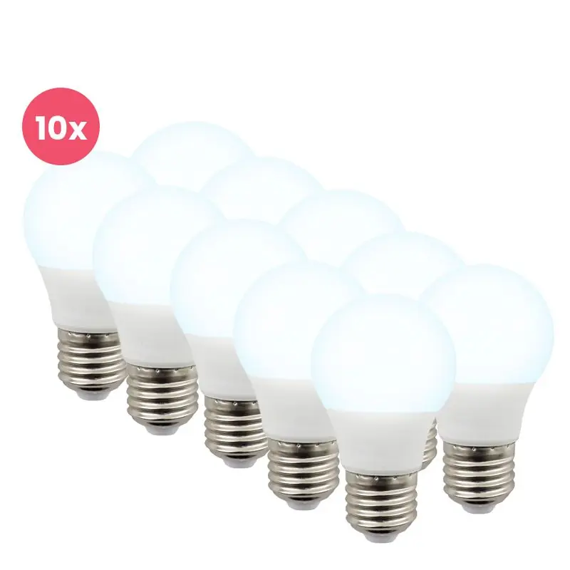 Heißes Angebot 10er Lagiba E27 LED-Lampe Bradley, P45, 3W, 6500K