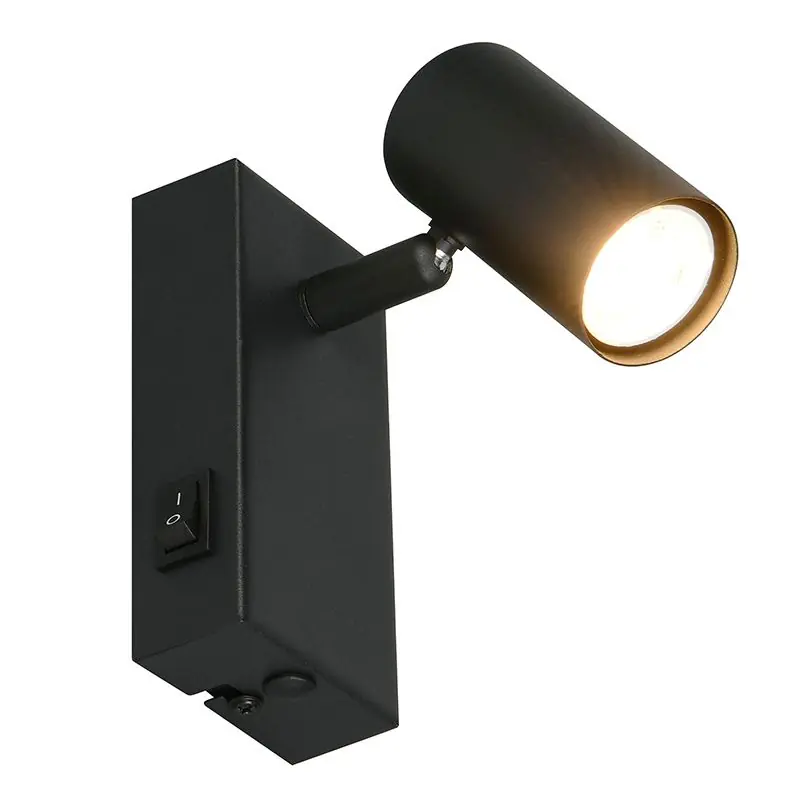 Schwarze Wandleuchte Modern, Suradj, mit Schalter Ausverkauf