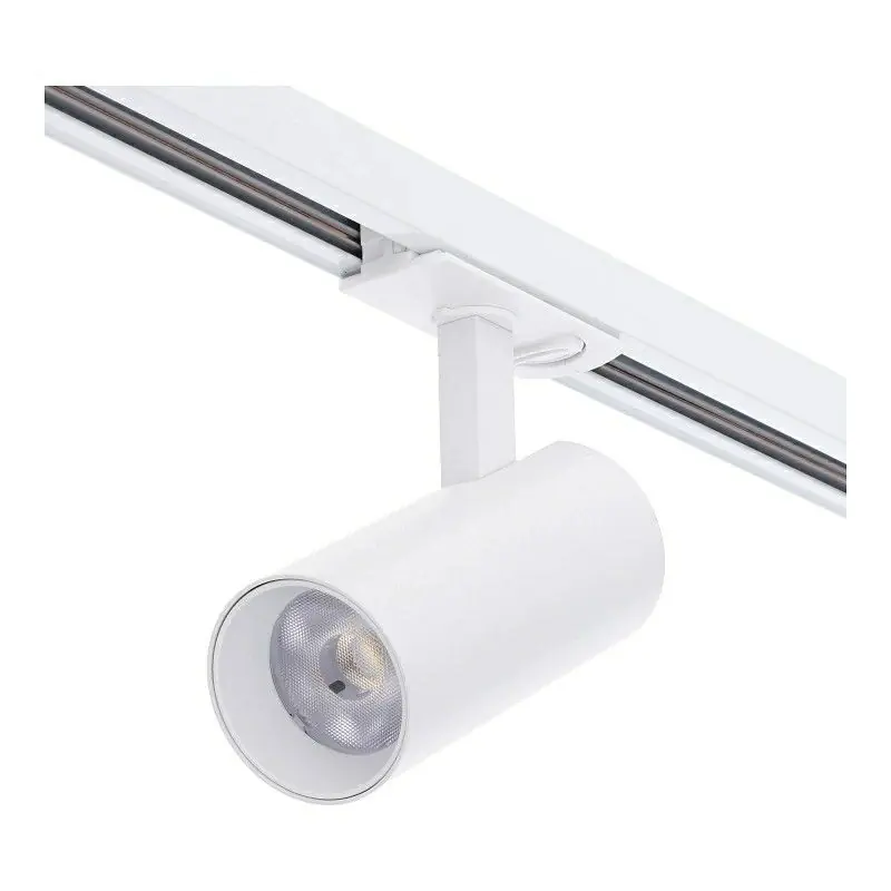 Sonderaktion Weiße 1 phase Schienen Lampe Aluminium, Enno, 10W, White Switch LED