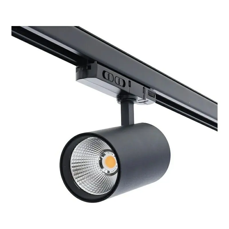 Neu Schwarze 3 phase Schienen Lampe Aluminium, Rozina, 10W/20W/30W, White Switch LED