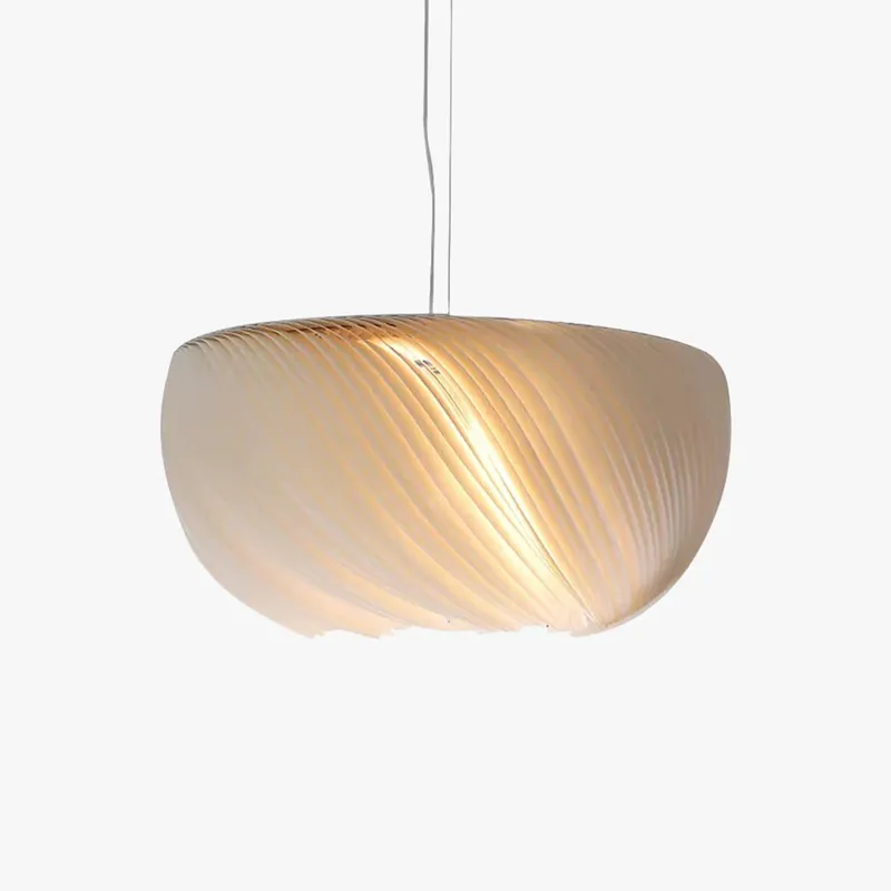 Highlight Ritta Designer Pendelleuchte Schale Wohnzimmer Schlafzimmer, Weiß, Metall&PVC