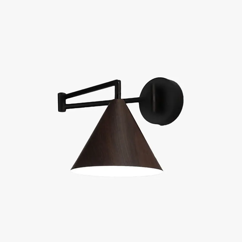 Super-Preis Muto Verstellbare Wandleuchte, Kegelförmig, Metall/Holz, Schlafzimmer