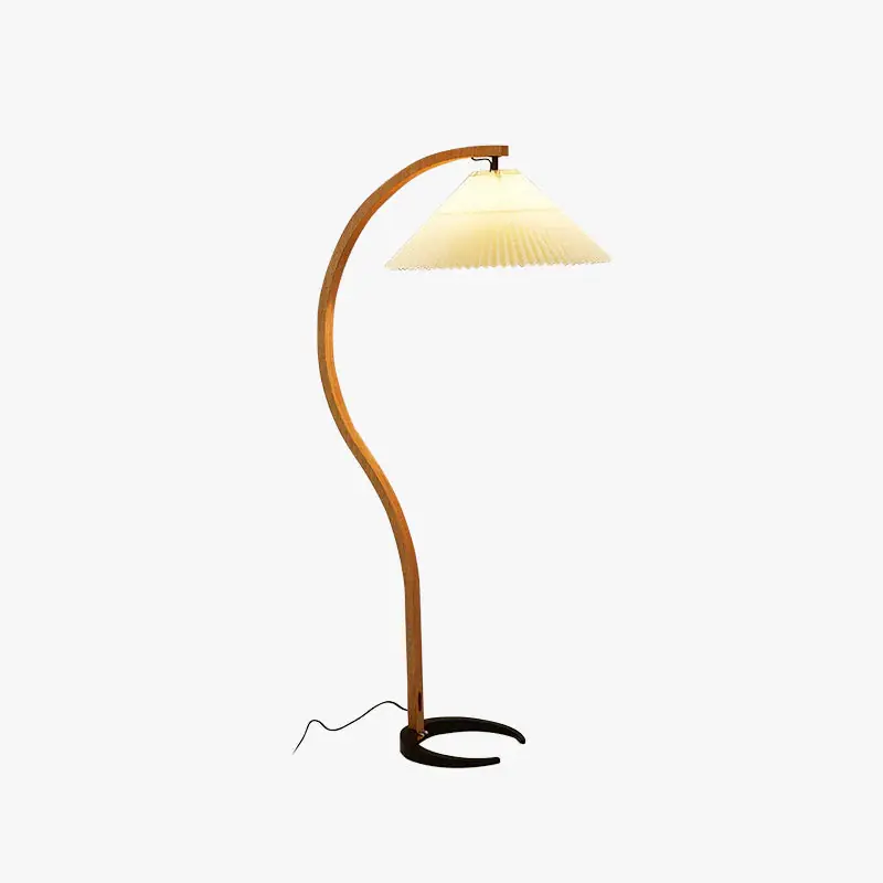 Wochenendangebot Muto Einzigartige LED Stehlampe Holz Metall Wohnzimmer