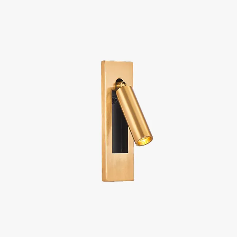 Top-Angebot Ray Modern LED Drehbar Wandleuchte/Wandstrahler Schwarz/Gold Wohn/Schlafzimmer Metall 18CM Lang