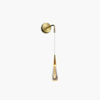 Must-Have Kristy Modern Water Drop Wandleuchte, Schwarz/Gold
