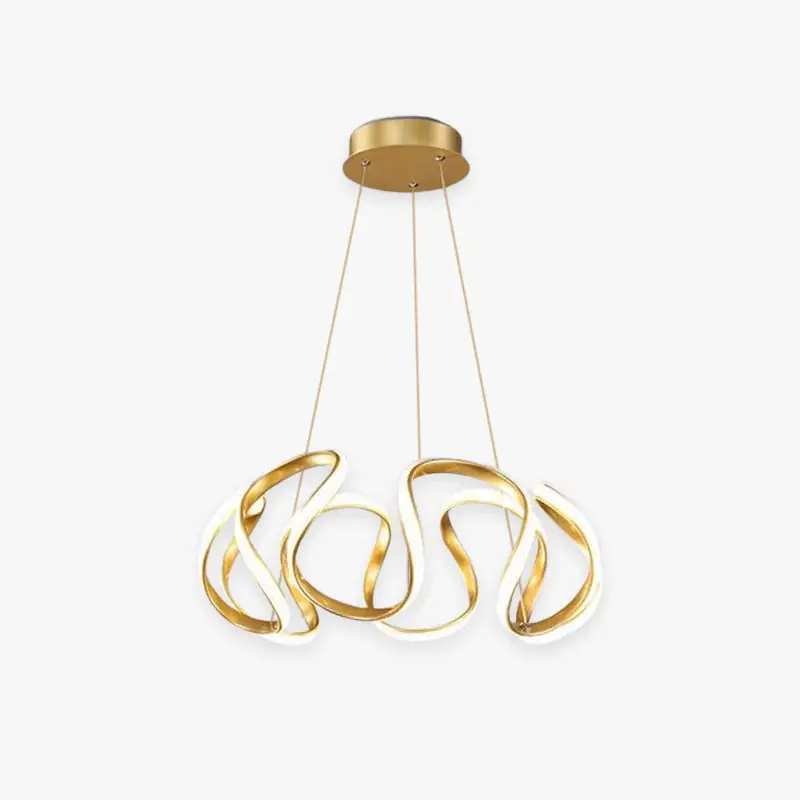 Arisha Lotus Design Pendelleuchte LED Unregelmäßige Blume Gold/Silber 5 Köpfe Preisknaller
