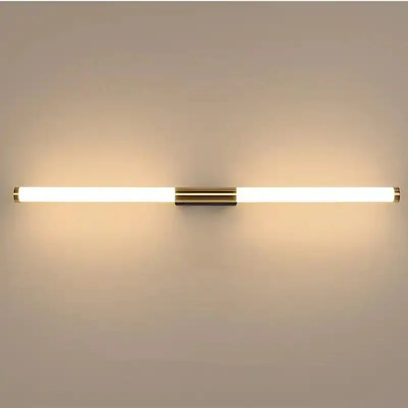Arisha Einfache moderne Linear LED Wandleuchte Weiß-Gold Schlafzimmer Metall Saisonangebot