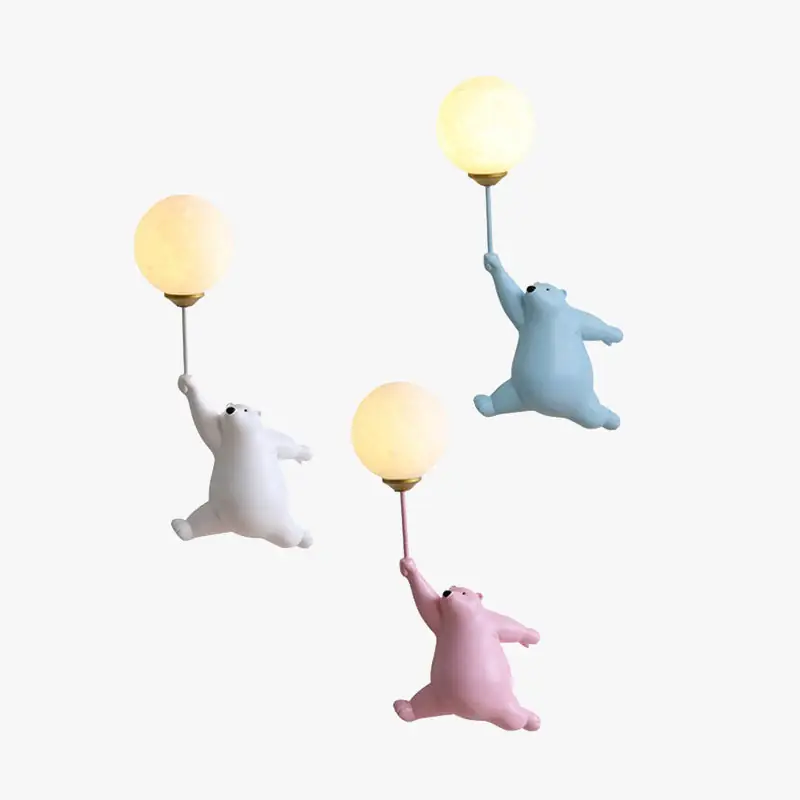 Arisha Design Bear LED Wandleuchte Innen Weiß, Kinderzimmer/Schlafzimmer Wochenendangebot