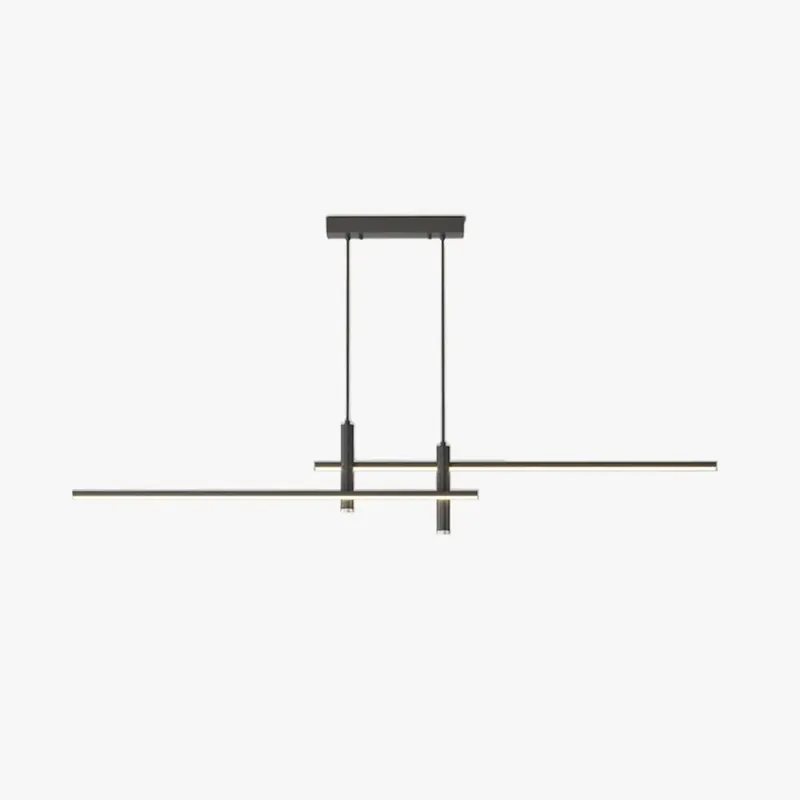 Arisha Minimalistisch Linear Pendelleuchte Schwarz/Gold Schlaf/Ess/Wohnzimmer Rabatt