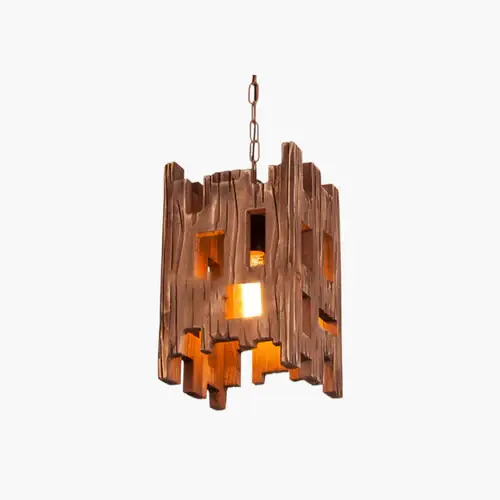 Billig Epoch Moderne LED Pendelleuchte Holz/Metall Wohnzimmer/Esszimmer 22 cm