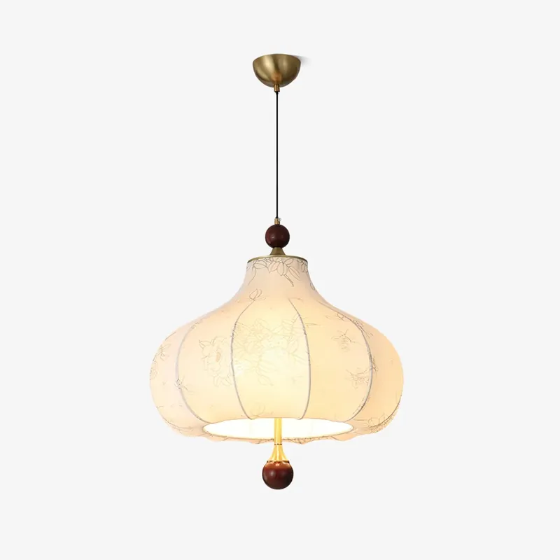 Angebot Petal Vintage-Holz-Pendelleuchte Ø 40 cm x H 46 cm