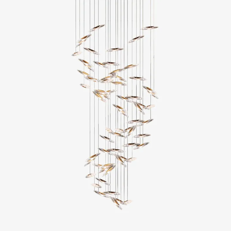 Armira Luxus Mondlicht Flüstern Glas Kronleuchter 20 Köpfe Top-Angebot