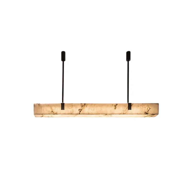 Preisknaller Casorion Modern Minimalistisch Alabaster Kronleuchter L 80cm