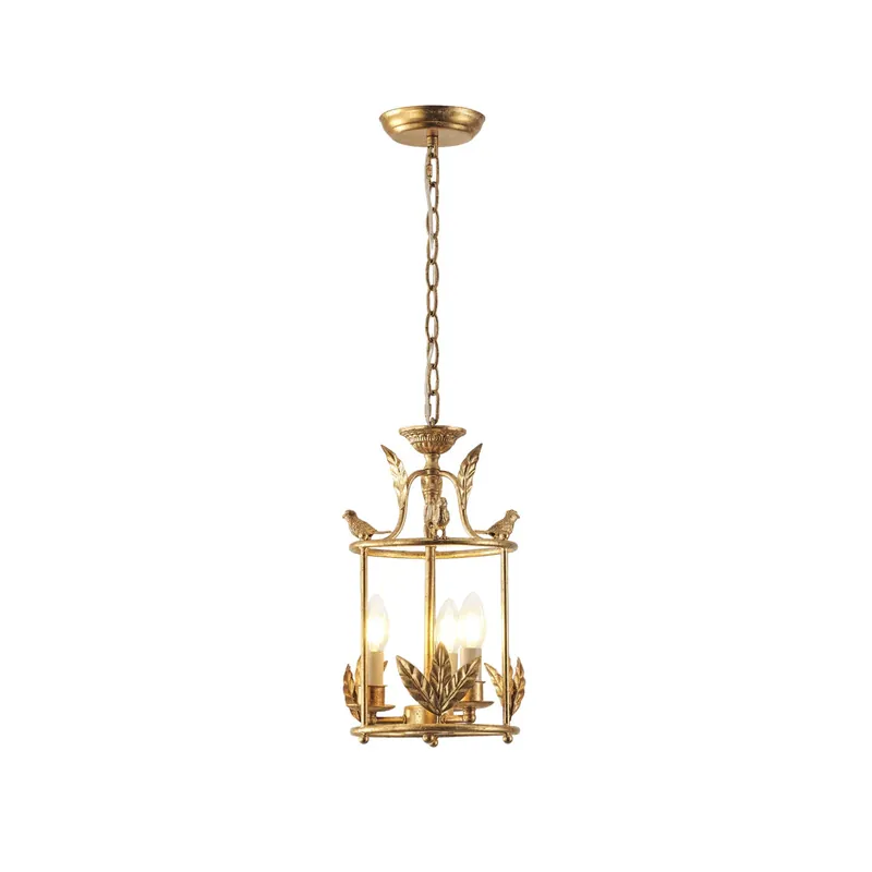 Hylite Vintage Industrial Gold Laterne Pendelleuchte Preisknaller