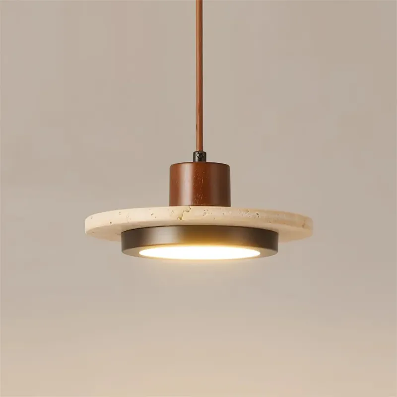 Solaro Moderne Minimalistische Travertin-Pendelleuchte Sonderangebot