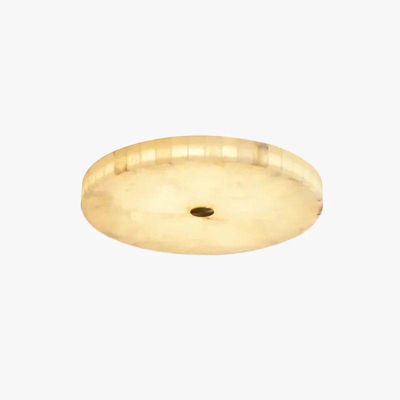 Delya Runde Alabaster-Deckenleuchte D40cm Knallerangebot