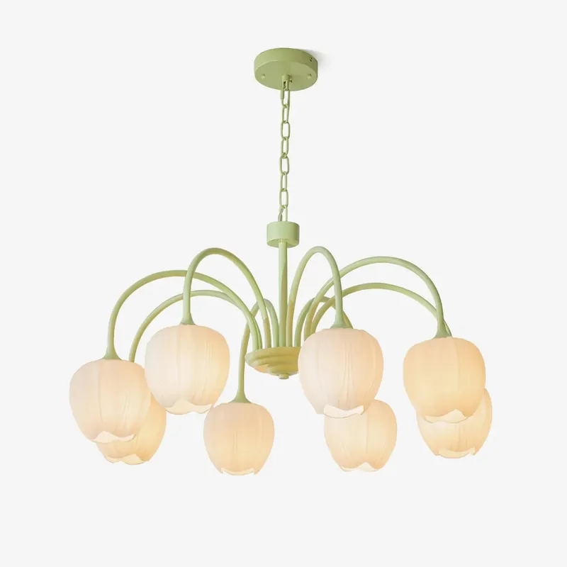 Preis Gesenkt Aria Frische Tulpen-Kronleuchter 5 Köpfe