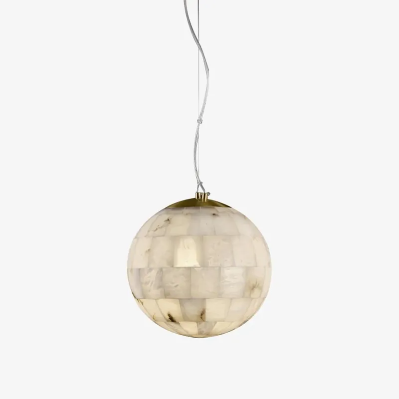 Isolde Alabaster Globe Pendant Light Ausverkauf
