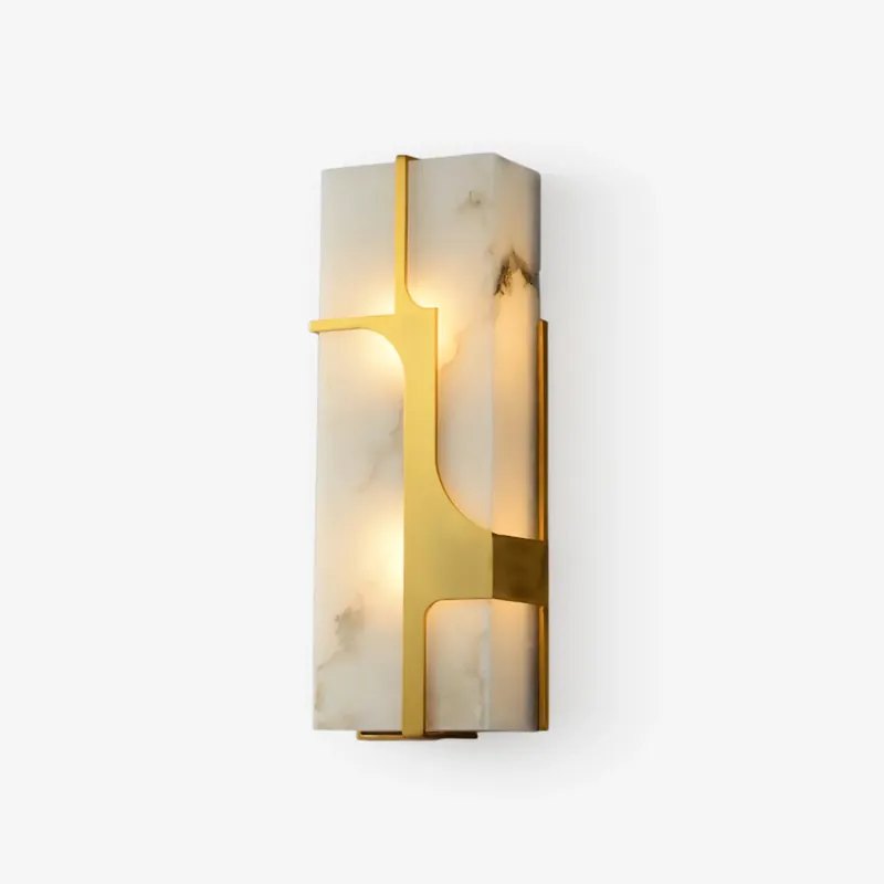 Ocarionis Geometrisch Alabaster Wandleuchte Ø 18 cm x H 50 cm Must-Have
