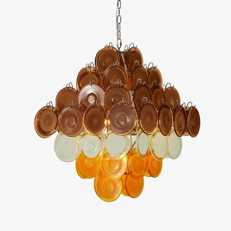 Solange Der Vorrat Reicht Aurora Kronleuchter Retro Glasscheibe Multicolor Vintage