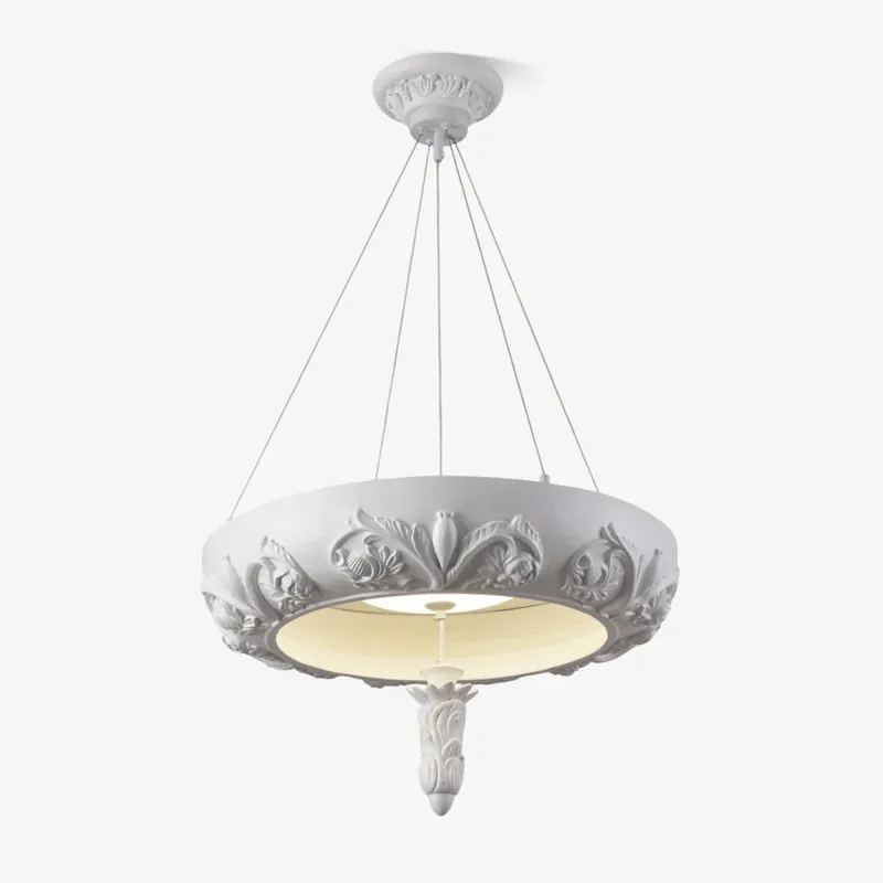 Rococo Eleganter Kronleuchter aus Gips ∅ 60cm x H 20cm Sofort Bestellen