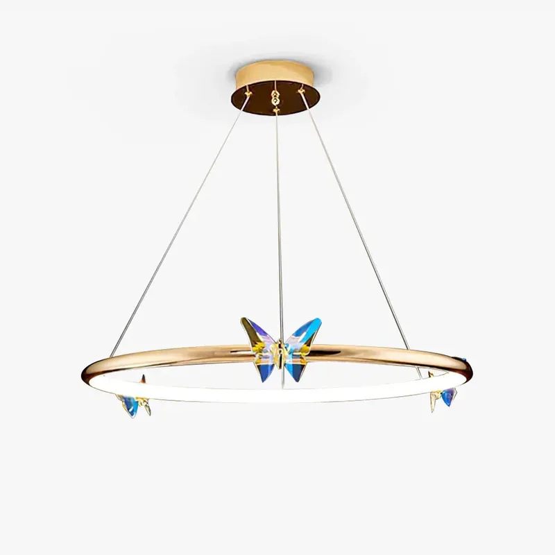 Lustra Kronleuchter Schmetterling Kristall Ring Elegant Dia 30cm x H 23cm Direkt Vom Hersteller
