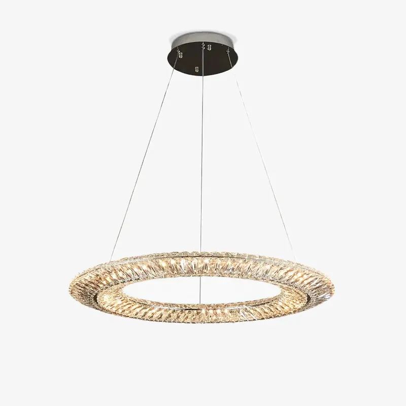 Schneller Versand Lustra Geometrischer Kristall-Lüster LED Elegant ∅ 15.7″ x H 59″ / ∅ 40cm x H 150cm