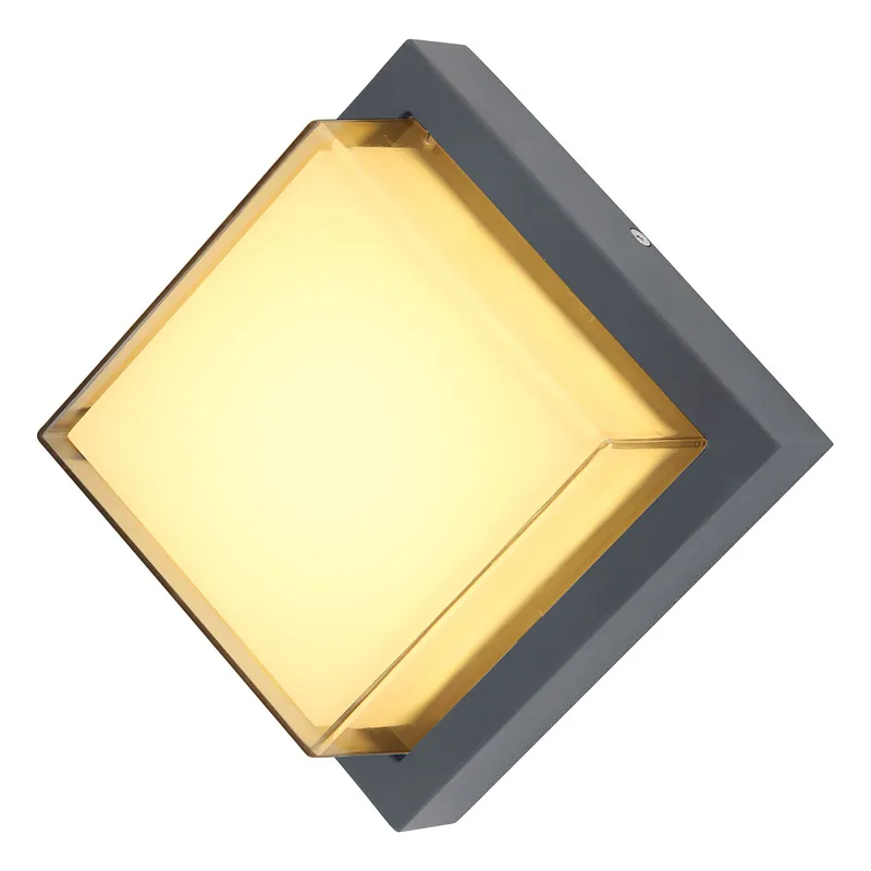 Rabatt Außenlampe Anthrazit Modern Quadratisch Globo Jalla