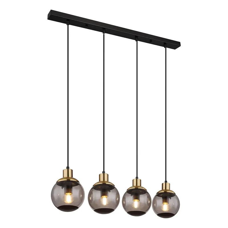 Moderne schwarze Kugel-Hängelampen Globo Potter Echt