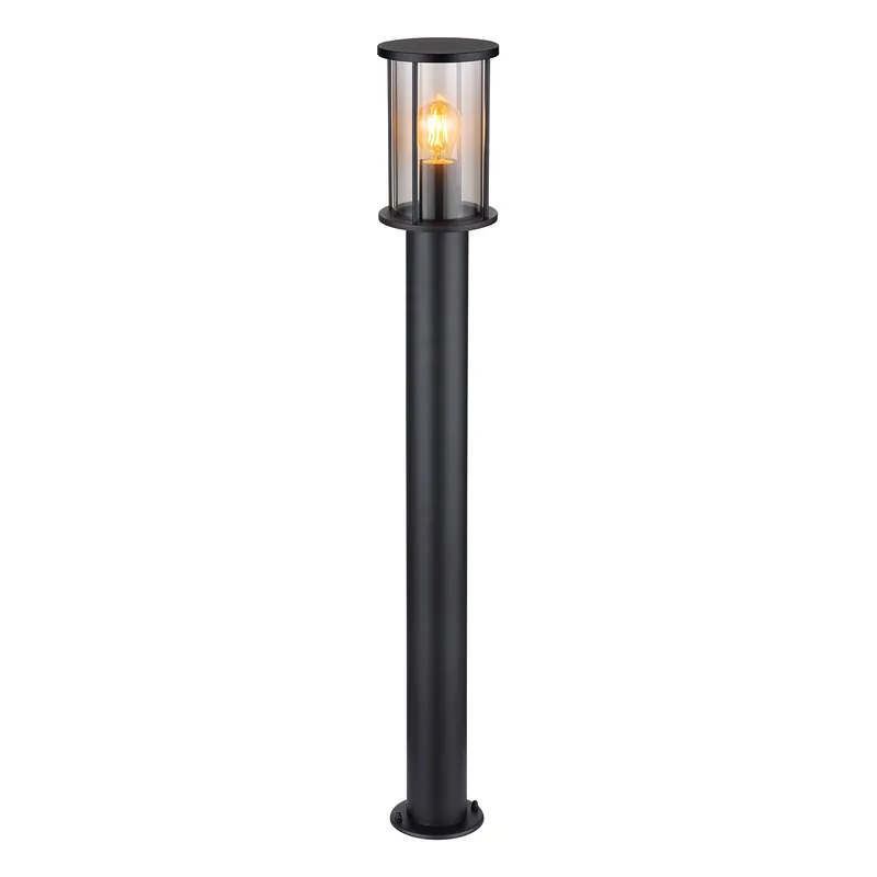 Moderne schwarze Metall-Außenlampe Globo Gracey Zertifiziert