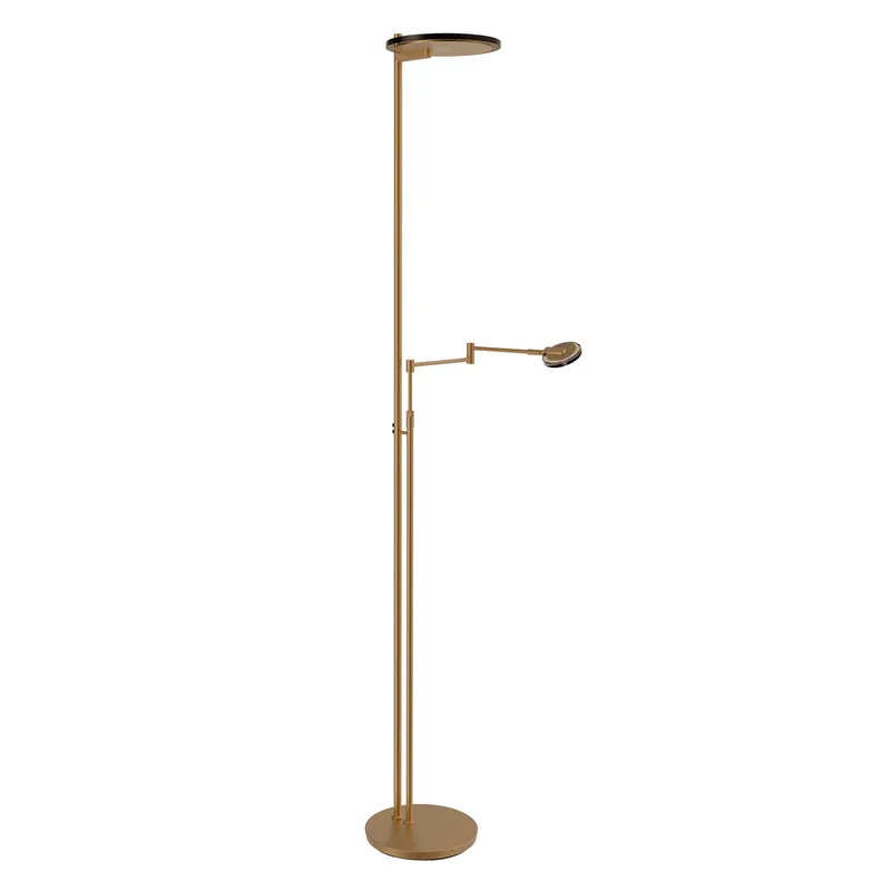 Expressversand Klassische bronzene Metall-Stehlampe Steinhauer Turound