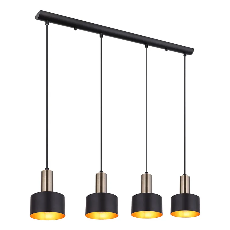 Saisonangebot Schwarze Metall Retro Hängelampe Globo Swinni