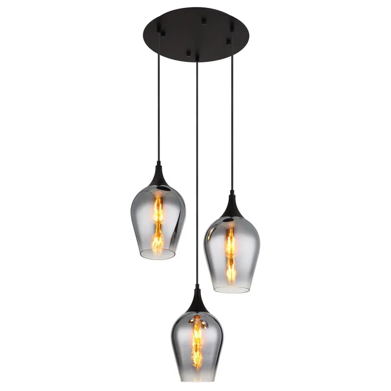 Aktuell Moderne stilvolle Pendelleuchte mit Metalldeckel Lavus