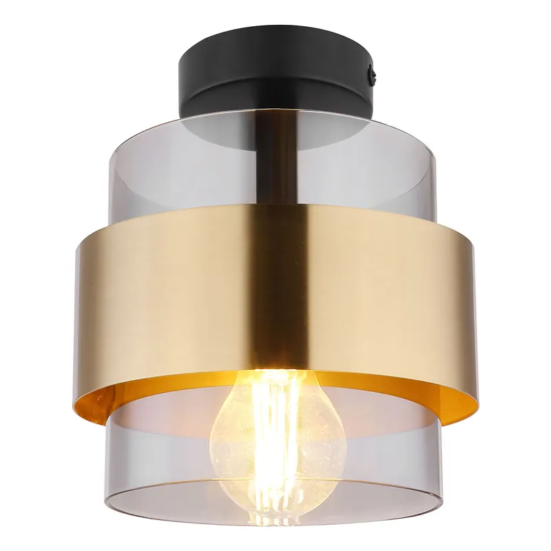 Klassische schwarze Metall-Deckenlampe Globo Milley Wochenendangebot