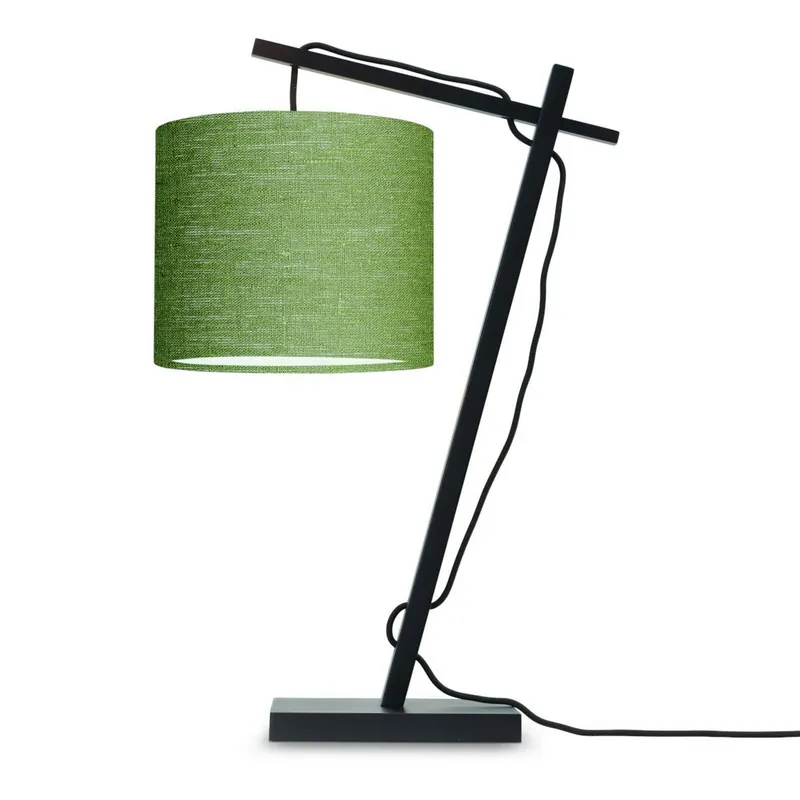Bambus grüne Tischlampe Bohemian GOOD&MOJO Andes Sichere Zahlung