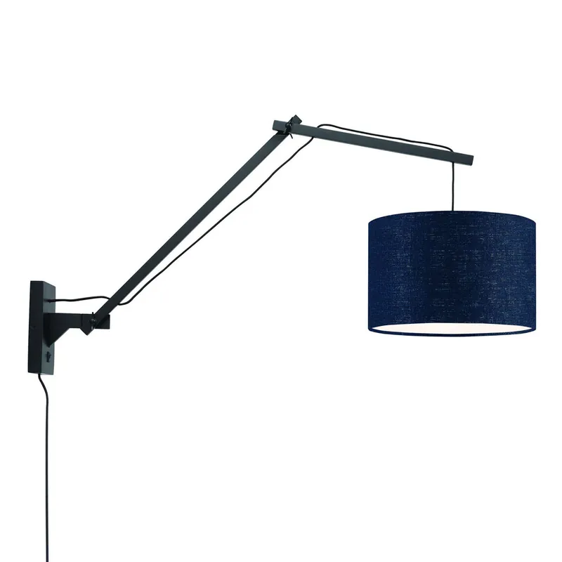 Neu Im Sortiment Blaue Wandleuchte Doppelgelenk GOOD&MOJO Andes