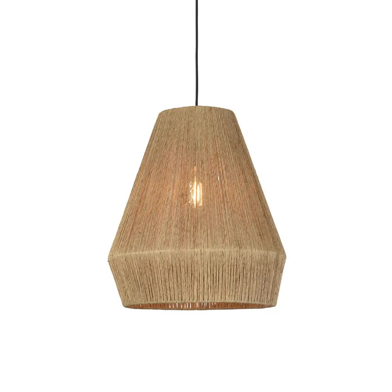 Super-Preis Bohemian natürliche schwarze Rattan Hängelampe GOOD&MOJO Iguazu