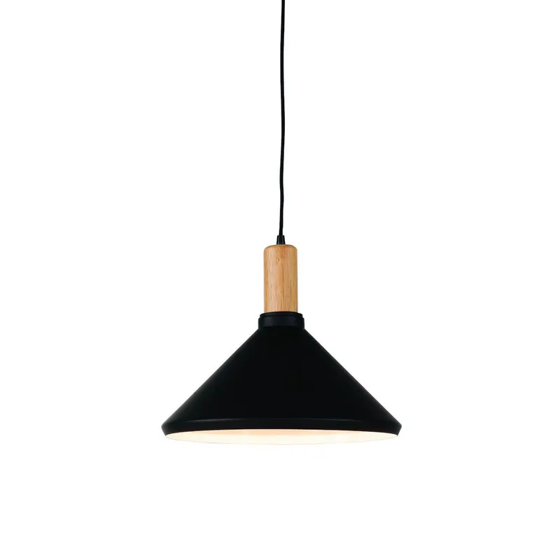 Online Kaufen Natürliche/schwarze Hängeleuchte Holz/Metall klein It’s About RoMi Melbourne