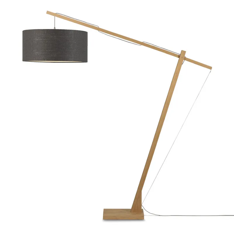 Graue Bambus-Skandinavische Stehlampe GOOD&MOJO Montblanc Beliebt