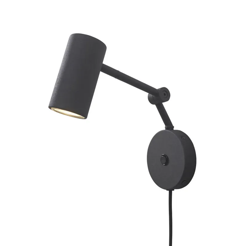 Kracherpreis Schwarze Retro-Metall-Wandleuchte It’s About RoMi Montreux