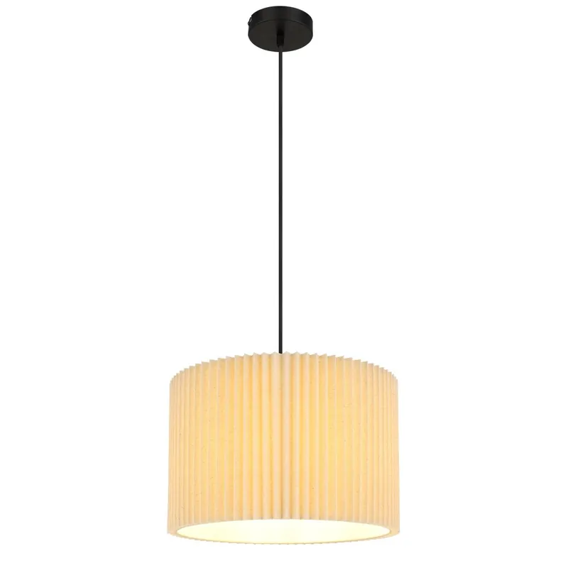 Moderne klassische Pendelleuchte mit Textilschirm Page Angebot