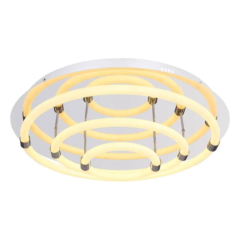 Runde Spiegelnde Deckenlampe Chrom/Weiß Globo Epi Saisonangebot