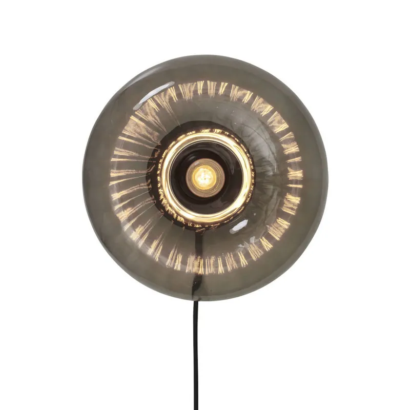 Trendy schwarze Glaswandleuchte It’s About RoMi Brussels Billig