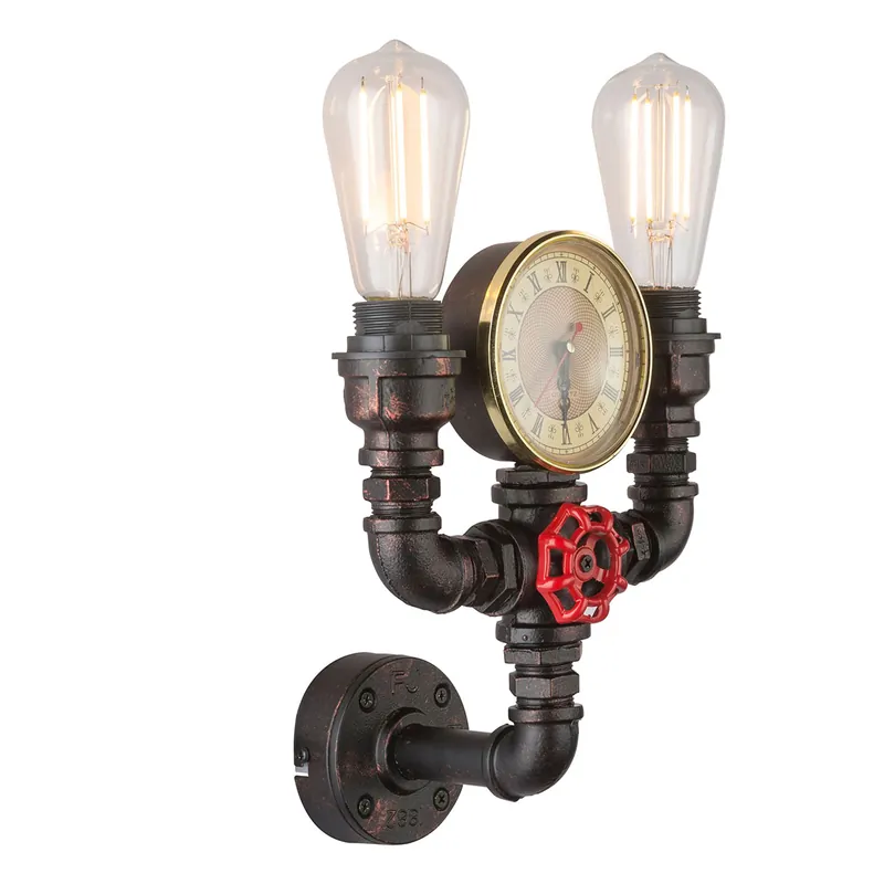 Industrielle schwarze Metall-Wandlampe Globo Bayuda Mega-Angebot