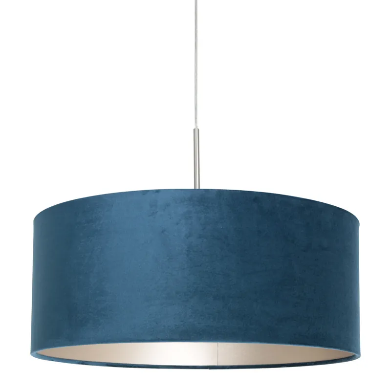 Moderne Pendelleuchte mit blauem Schirm Steinhauer Sparkled Light Highlight