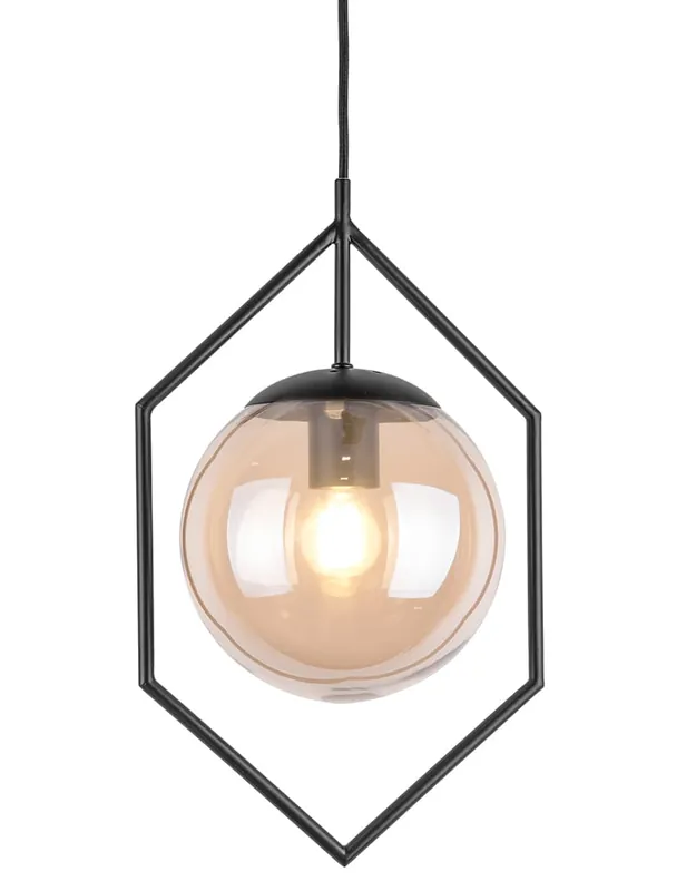 Knallerangebot Pendelleuchte Rahmen Leitmotiv DiamondFramed schwarz