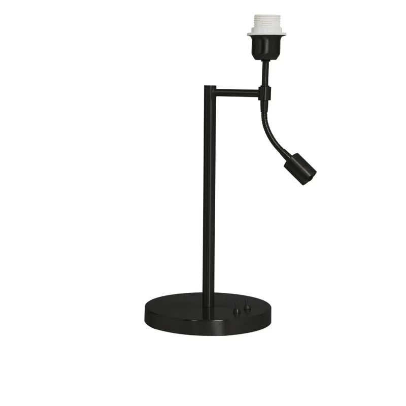 Schwarzer Lampenfuß mit flexiblem Arm Light & Living Calgary Günstig