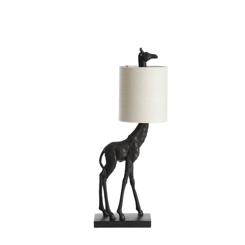 Aktuell Schwarze Giraffen-Tischlampe Light & Living Giraffe